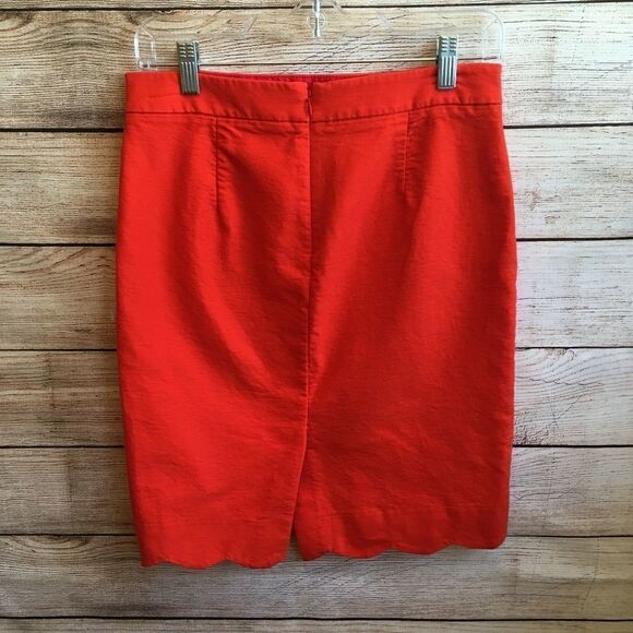 J CREW FACTORY PENCIL SKIRT WITH SCALLOPED HEM‎ - Picture 4 of 5